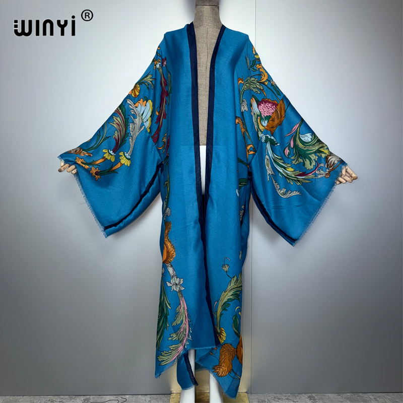 WINYI Afrika Boho Kimono Maxi  - Cover Up Kaftan incelemesi ve fiyatı