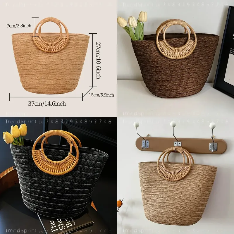 Kadın Yazlık Dokuma Kağıt Çant - Tote Bag Beach incelemesi ve fiyatı